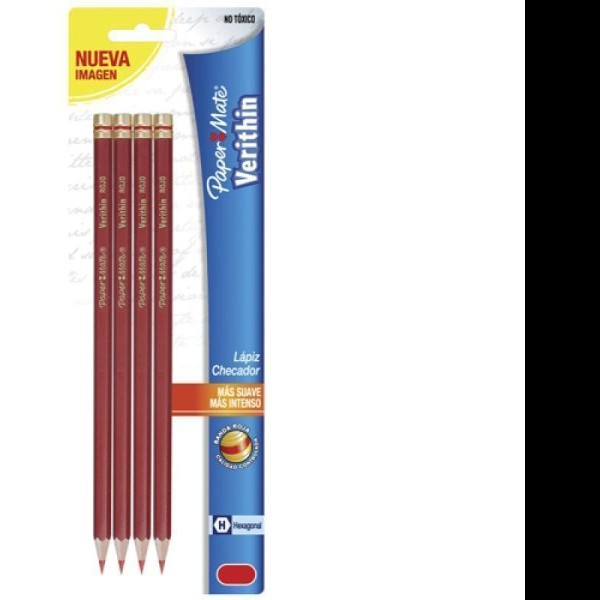 LAPIZ CHEQUEO VERITHIN ROJO CARMIN BL.C4 PZ. E.12 C.36